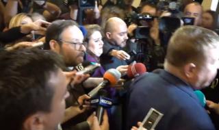 Сблъсък между Каракачанов и Чуколов от &#8220;Атака&#8221; в кулоарите на парламента (видео)